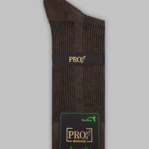 Chaussettes Bamboo Rayée  - Marron