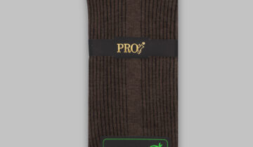 Chaussettes Bamboo Rayée  – Marron