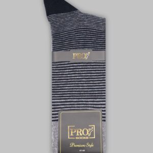 Chaussettes Rayée Coton - Bleu Marine