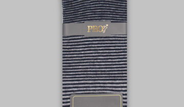Chaussettes Rayée Coton – Bleu Marine