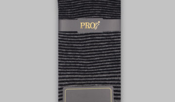 Chaussettes Rayée Coton – Noir