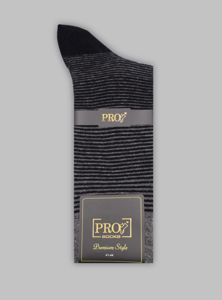 Chaussettes Rayée Coton - Noir