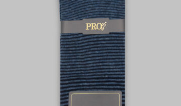 Chaussettes Rayée Coton – Bleu