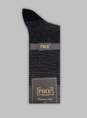 Chaussettes Rayée Coton - Gris
