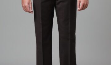 Pantalon de Costume Uni Slim – Marron