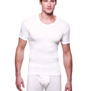 T-Shirt Col Rond pur Coton - Blanc