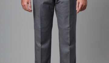 Pantalon de Costume Uni Slim – Gris