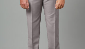 Pantalon de Costume Uni Slim – Beige