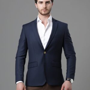 Blazer Uni Slim - Bleu Pétrole