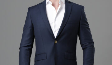 Blazer Uni Slim – Bleu Pétrole