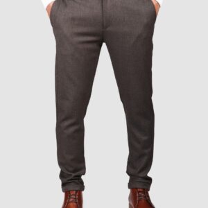 Pantalon Slim  Classique Sport Uni - Marron