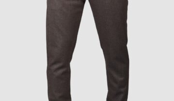 Pantalon Slim  Classique Sport Uni – Marron