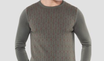 Pull Col Rond Fantaisie – Khaki