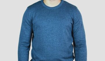 Pull Col Rond Uni – Indigo