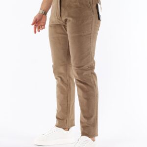 Pantalon Chino Slim En Velours - Beige