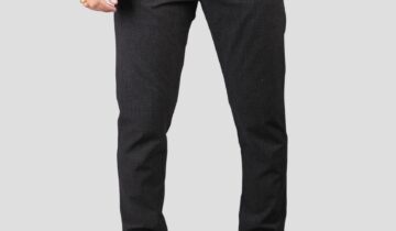 Pantalon Slim  Classique Sport Uni – Gris Anthracite