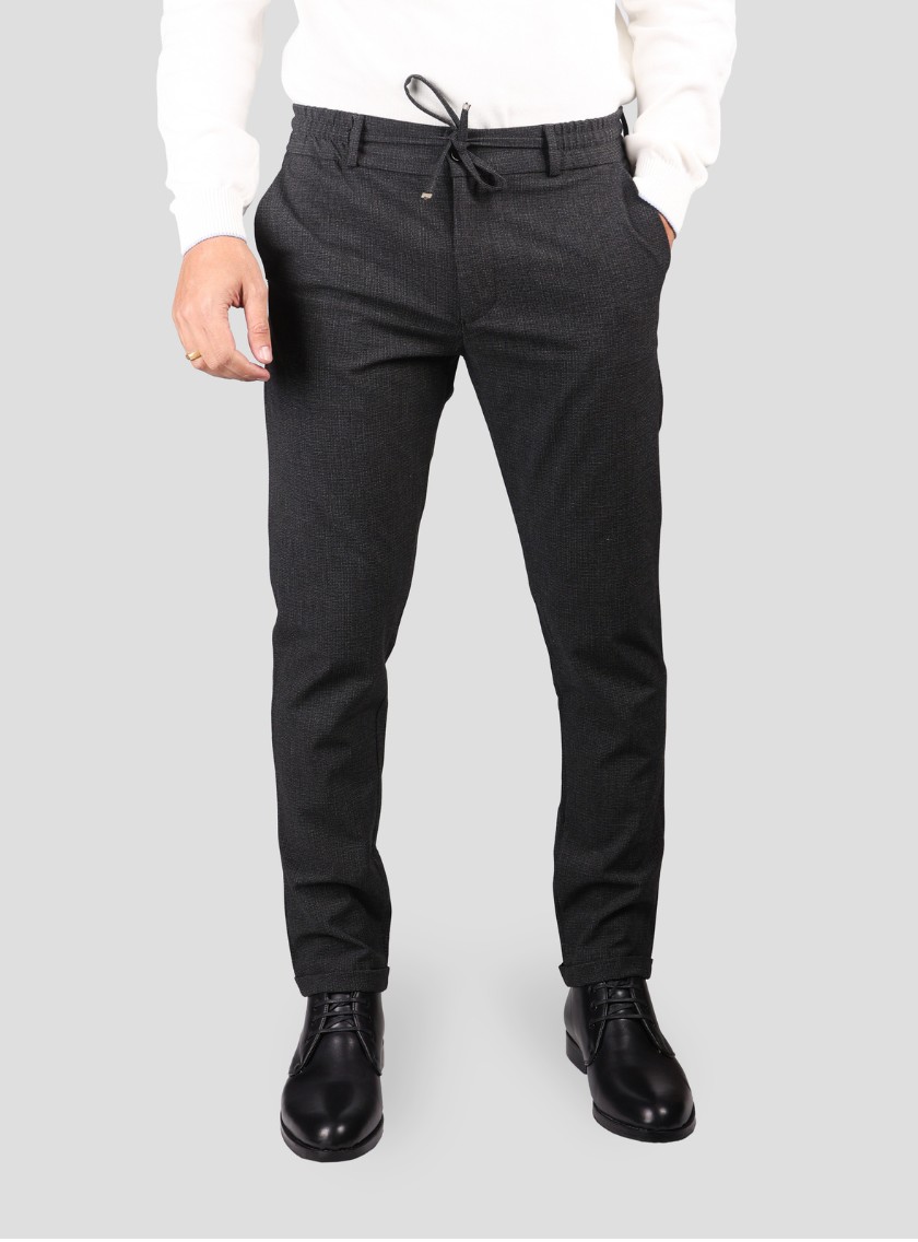 Pantalon Slim Classique Sport Uni - Gris Anthracite