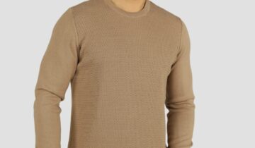 Pull Col Rond Fantaisie – Beige