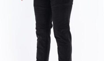 Pantalon Chino Slim En velours – Noir