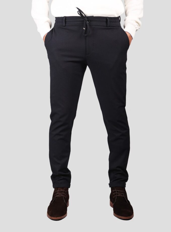 Pantalon Slim  Classique Sport Uni - bleu nuit