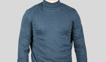 Pull Col Roulé Uni – Anthracite