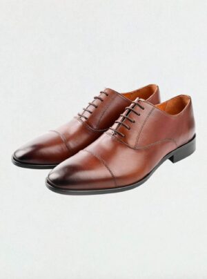 Chaussures Richelieu Cuir - Marron Patiné