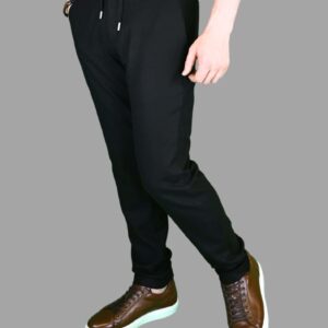 Pantalon Slim  En Flanelle - Noir