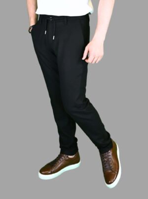 Pantalon Slim En Flanelle - Noir