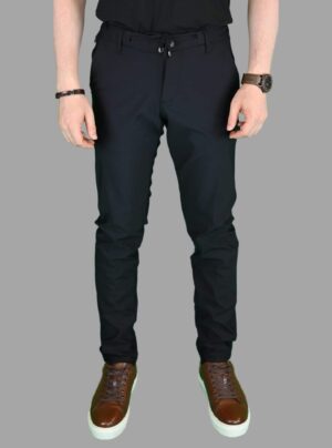Pantalon Classique Sport Ajusté Uni - Noir