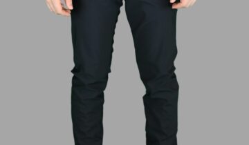 Pantalon Classique Sport Ajusté Uni – Noir