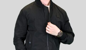 Blouson Col Teddy -Noir