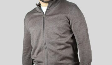 Pull Col Montant Zippé – Khaki