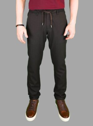 Pantalon Slim En Flanelle - Marron