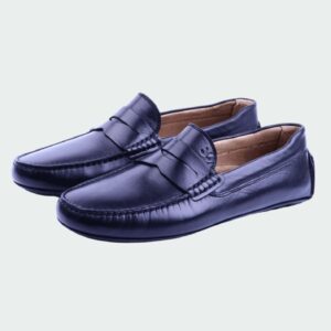 Mocassin En Cuir - Noir