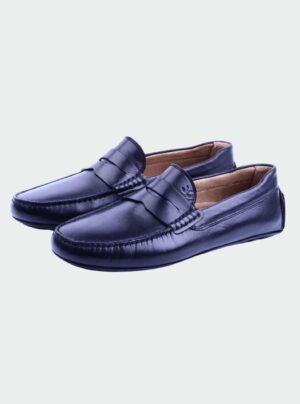 Mocassin En Cuir - Noir