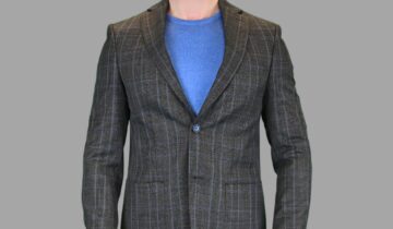 Veste Prince de Galle Ajustée – Noir