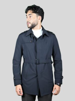 Trench-Coat Décontracté - Noir