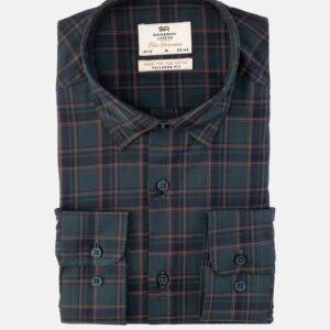 Chemise Ajustée Décontractée Carreaux - Vert