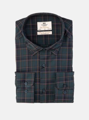 Chemise Ajustée Décontractée Carreaux - Vert