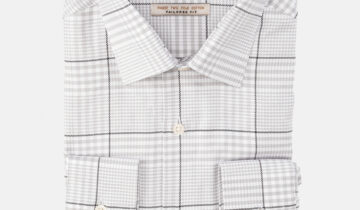 Chemise Ajustée  Décontractée Carreaux – Gris