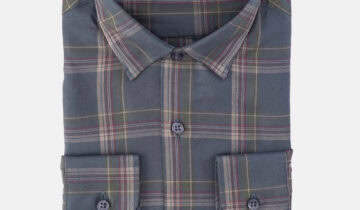 Chemise Ajustée  Décontractée Carreaux – Bleu Indigo