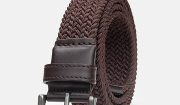 Ceinture Tressée – Marron