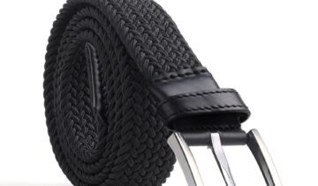 Ceinture Tressée – Noir