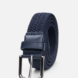 Ceinture Tressée - Bleu Marine