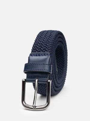 Ceinture Tressée - Bleu Marine