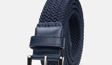Ceinture Tressée – Bleu Marine