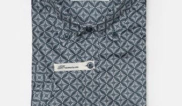 Chemise Manches Courtes À Motif Floral Stylisé – Vert