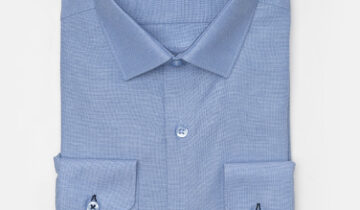 Chemise Slim Fil-A-Fil – Bleu