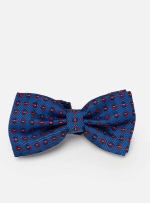 Nœud Papillon à Motif Losange - Bleu