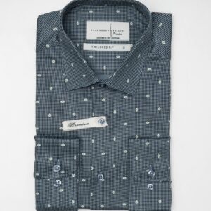 Chemise Double Retors Pied-De-Poule - Vert